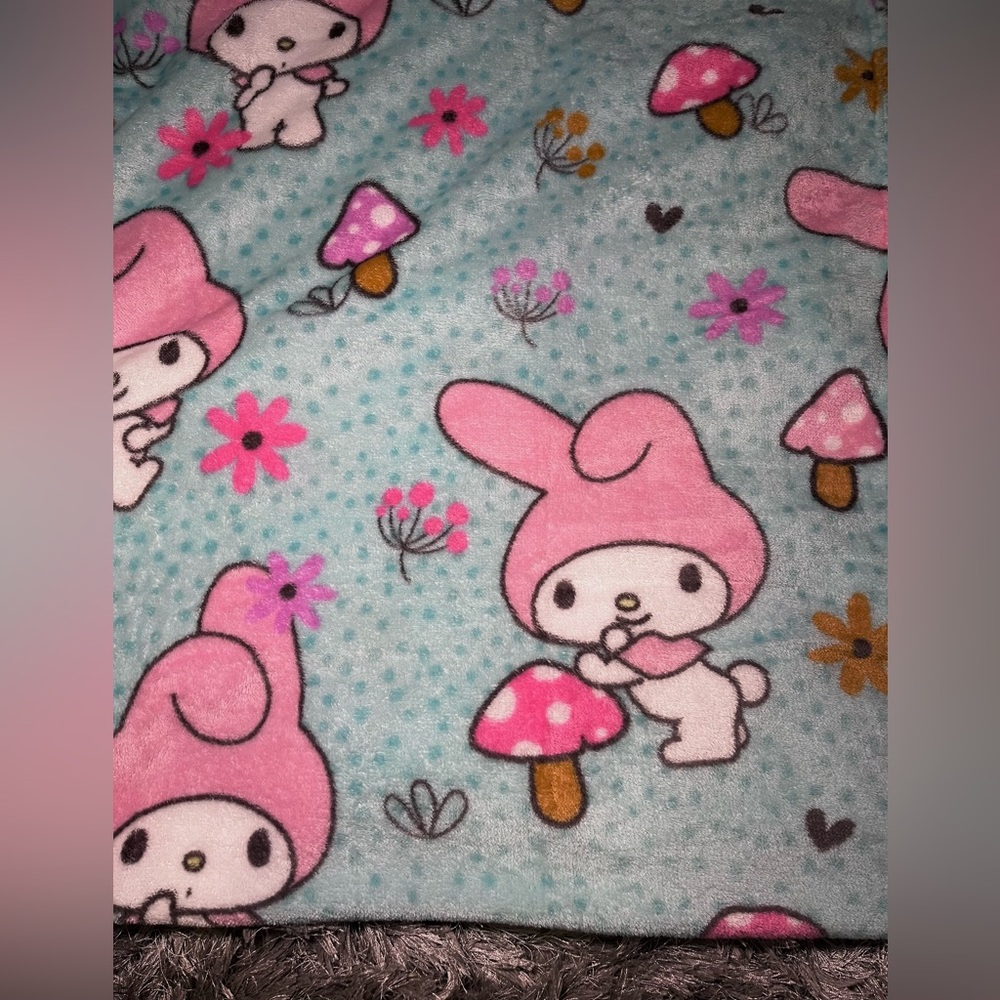 Sanrio My Melody plush silk touch blanket